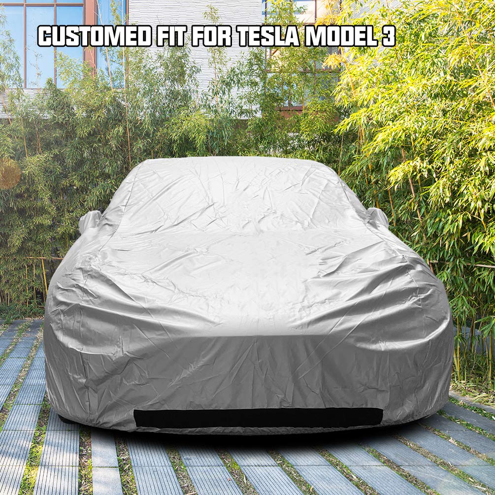 Amazon.co.jp: ROCCS Tesla Model 3 カーカバー 防水 全天候型 フル